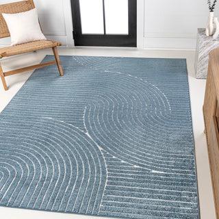 Ewe Minimalist Curve Geometric Rug