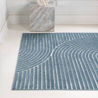 Ewe Minimalist Curve Geometric Rug