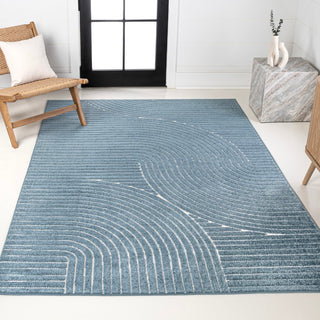 Ewe Minimalist Curve Geometric Rug