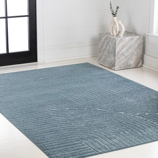 Ewe Minimalist Curve Geometric Rug