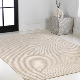 Ewe Minimalist Curve Geometric Rug