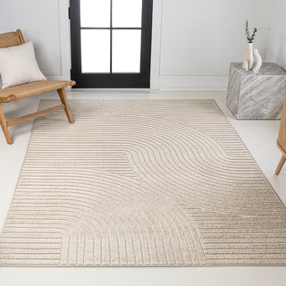 Ewe Minimalist Curve Geometric Rug