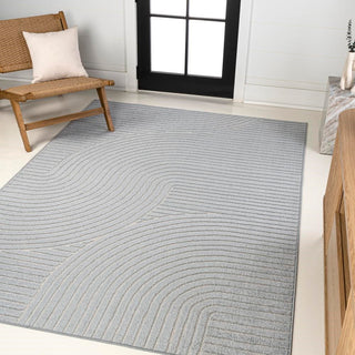 Ewe Minimalist Curve Geometric Rug