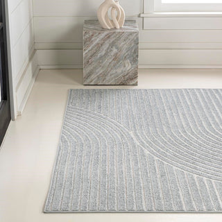 Ewe Minimalist Curve Geometric Rug