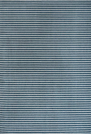 Fedir Minimalist Scandi Striped Navy/ivory 2 ft. x 8 ft. Runner Rug