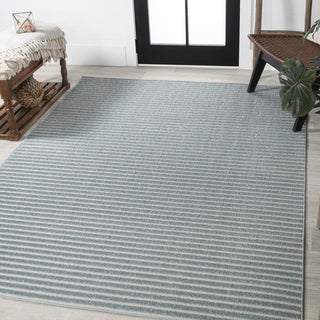 Fedir Minimalist Scandi Striped Navy/ivory 2 ft. x 8 ft. Runner Rug