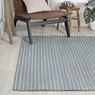 Fedir Minimalist Scandi Striped Navy/ivory 2 ft. x 8 ft. Runner Rug