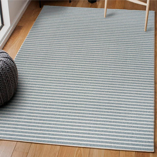 Fedir Minimalist Scandi Striped Navy/ivory 2 ft. x 8 ft. Runner Rug