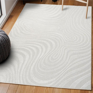 Teodor Abstract Groovy Striped Rug