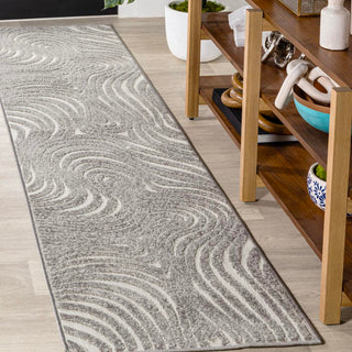 Teodor Abstract Groovy Striped Rug