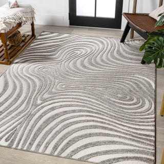 Teodor Abstract Groovy Striped Rug