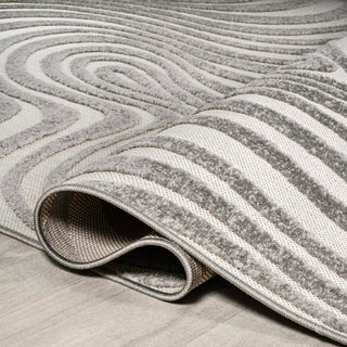 Teodor Abstract Groovy Striped Rug