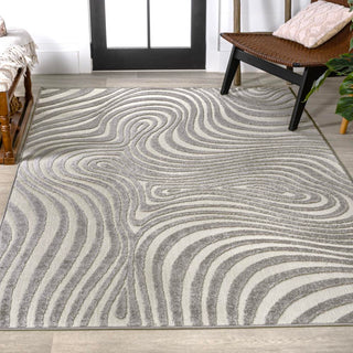 Teodor Abstract Groovy Striped Rug