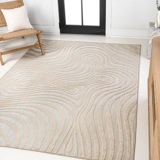 Teodor Abstract Groovy Striped Rug