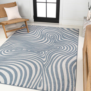 Teodor Abstract Groovy Striped Rug