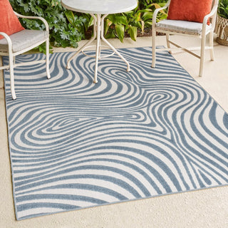 Teodor Abstract Groovy Striped Rug