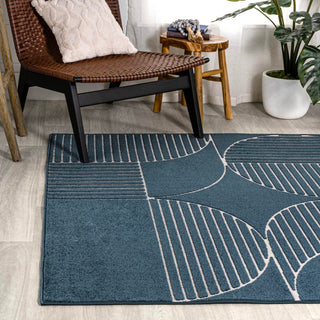 Haughton Geometric Arch Scandi Striped Rug