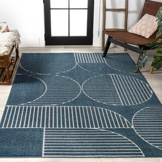 Haughton Geometric Arch Scandi Striped Rug