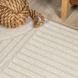 Haughton Geometric Arch Scandi Striped Rug