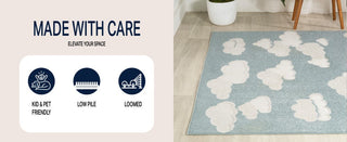 Latepis Youth Cloud Scandi Rug Area Rug