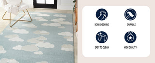 Latepis Youth Cloud Scandi Rug Area Rug