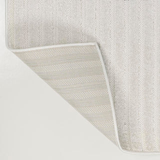 Sophia High-Low MidCentury Modern Arch Stripe Two-Tone Indoor/Outdoor Area Rug