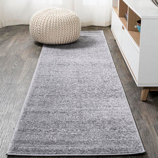 Trivor Haze Solid Low-Pile Area Rug Gray