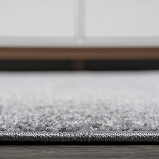 Trivor Haze Solid Low-Pile Area Rug Gray