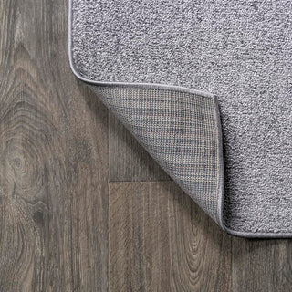 Trivor Haze Solid Low-Pile Area Rug Gray