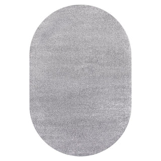 Trivor Haze Solid Low-Pile Area Rug Gray