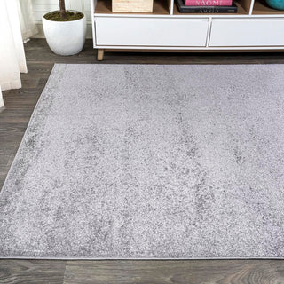 Trivor Haze Solid Low-Pile Area Rug Gray