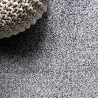 Trivor Haze Solid Low-Pile Area Rug Gray