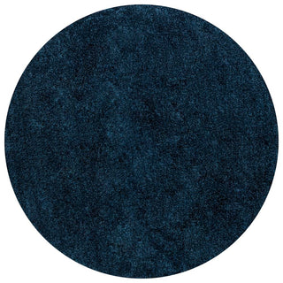 Trivor Haze Solid Low-Pile Area Rug Navy