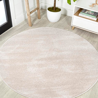 Trivor Haze Solid Low-Pile Area Rug Ivory