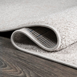 Trivor Haze Solid Low-Pile Area Rug Ivory