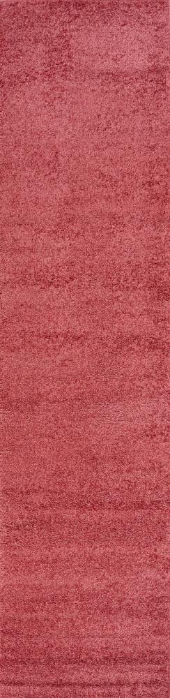 Trivor Haze Solid Low-Pile Area Rug Red