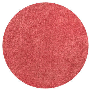 Trivor Haze Solid Low-Pile Area Rug Red