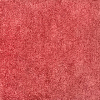 Trivor Haze Solid Low-Pile Area Rug Red