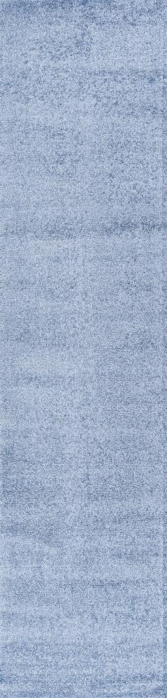 Trivor Haze Solid Low-Pile Area Rug Classic Blue