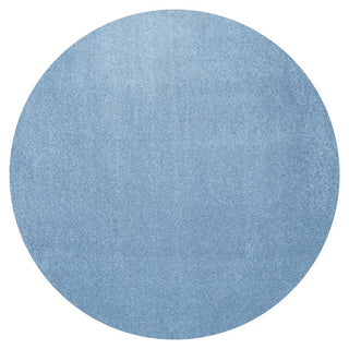 Trivor Haze Solid Low-Pile Area Rug Classic Blue