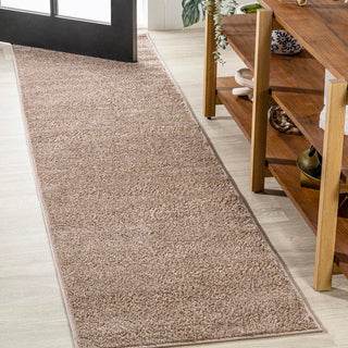 Trivor Haze Solid Low-Pile Area Rug Beige