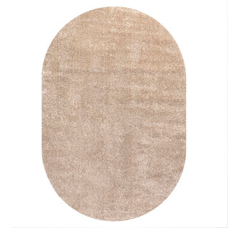 Trivor Haze Solid Low-Pile Area Rug Beige