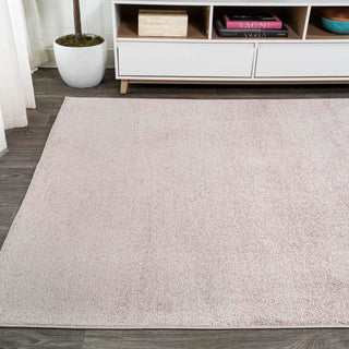 Trivor Haze Solid Low-Pile Area Rug Beige