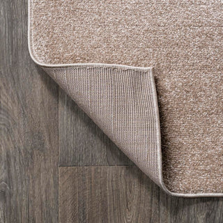 Trivor Haze Solid Low-Pile Area Rug Beige