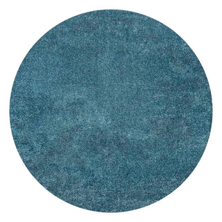 Trivor Haze Solid Low-Pile Area Rug Turquoise