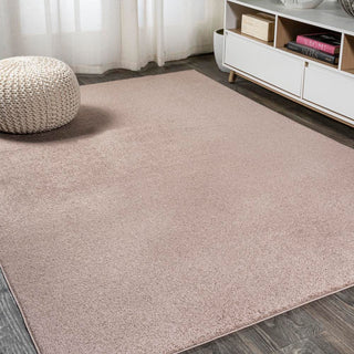 Trivor Haze Solid Low-Pile Area Rug Brown