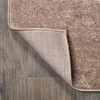 Trivor Haze Solid Low-Pile Area Rug Brown