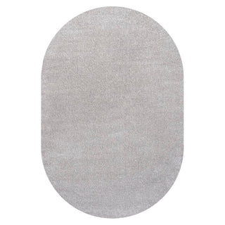 Trivor Haze Solid Low-Pile Area Rug Light Gray