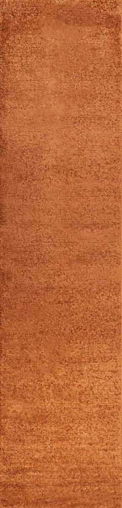 Trivor Haze Solid Low-pile Area Rug Orange