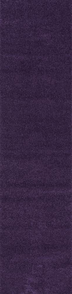 Trivor Haze Solid Low-pile Area Rug Purple